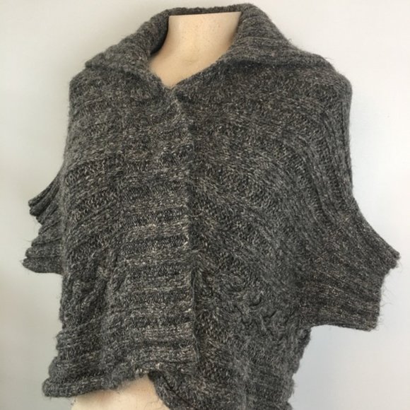 Rudsak Charcoal Knit Vest/Cardigan Short Sleeve S - Picture 10 of 10